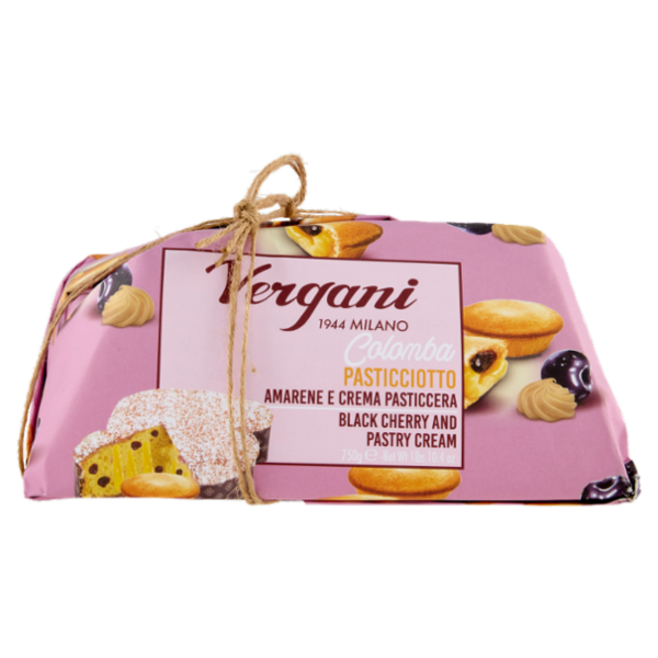 Vergani Colomba Pasticciotto Amarene e Crema Pasticcera 750 g