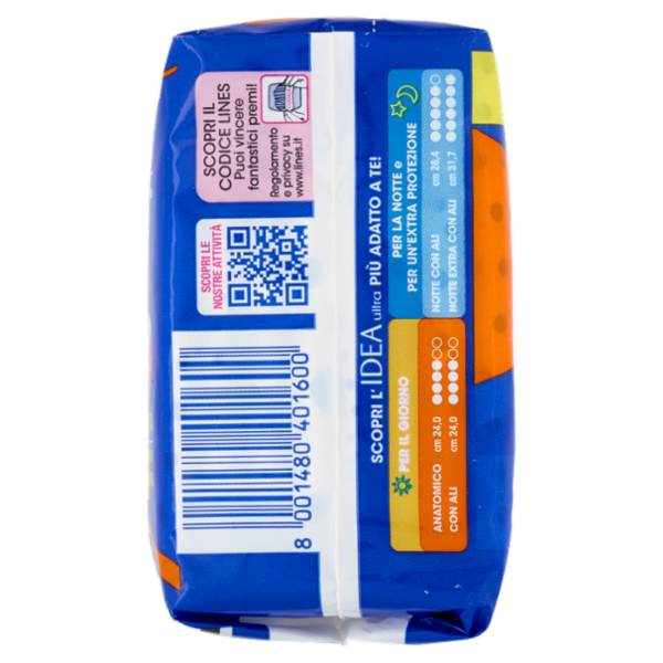 Lines Idea ultra notte con ali 8 pz