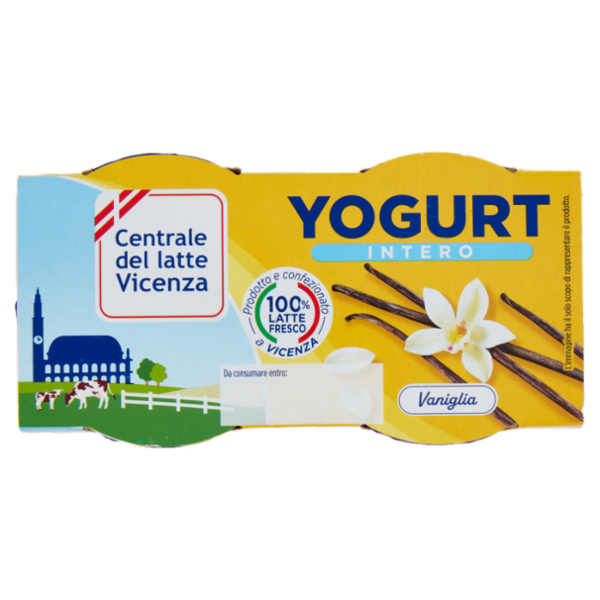 Centrale del latte Vicenza Yogurt Intero Vaniglia 2 x 125 g
