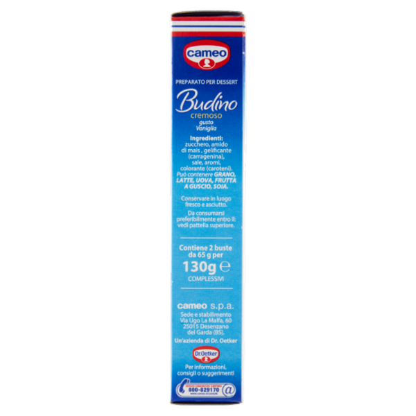 cameo Preparato per Budino cremoso gusto Vaniglia 2 x 65 g