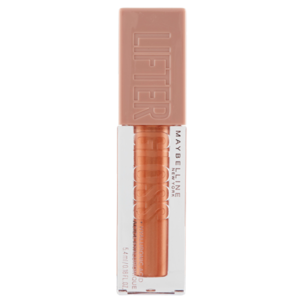 Maybelline New York Lifter Gloss, Lucidalabbra con acido ialuronico, Gold (019), 5,4 ml