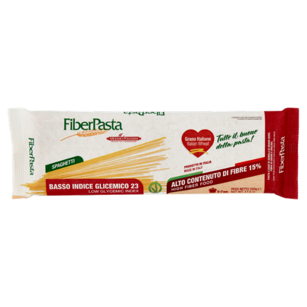 FiberPasta Basso Indice Glicemico 23 Spaghetti 500 g