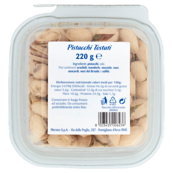 Fatina Pistacchi Tostati 220 g