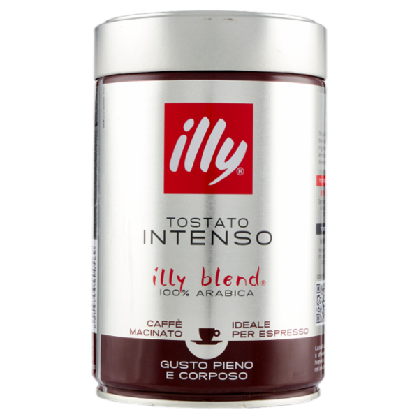 illy Tostato Intenso Caffè Macinato Ideale per Espresso 250 g
