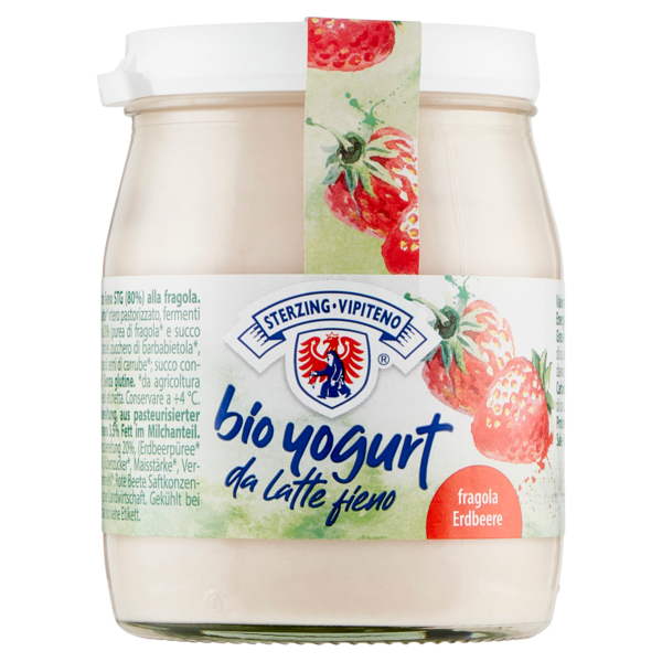 Sterzing Vipiteno bio yogurt da latte fieno fragola 150 g