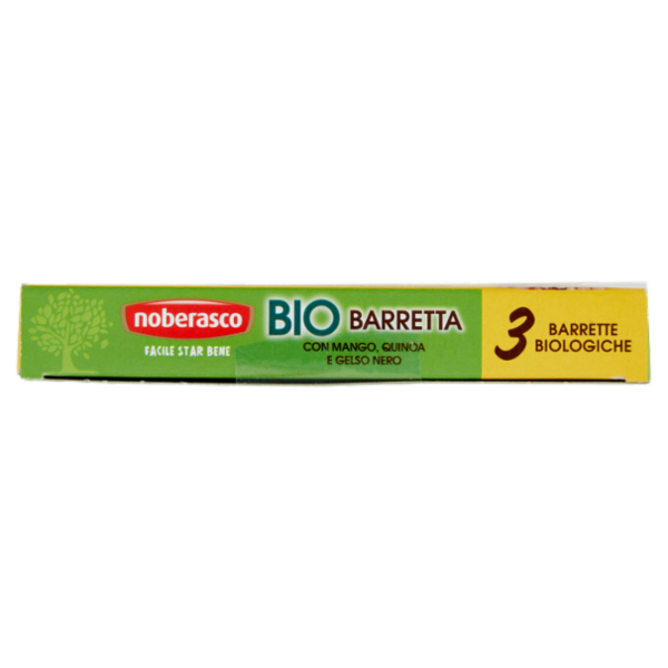 noberasco Bio Barretta con Mango, Quinoa e Gelso Nero 3 x 25 g