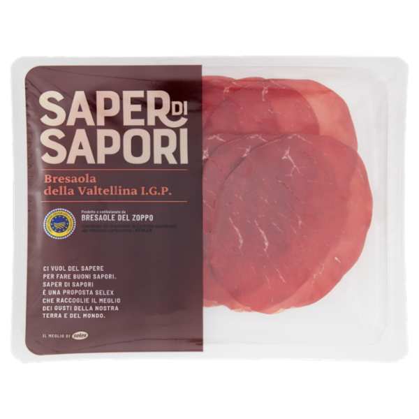 Selex Saper di Sapori Bresaola della Valtellina I.G.P. a Fette 90 g