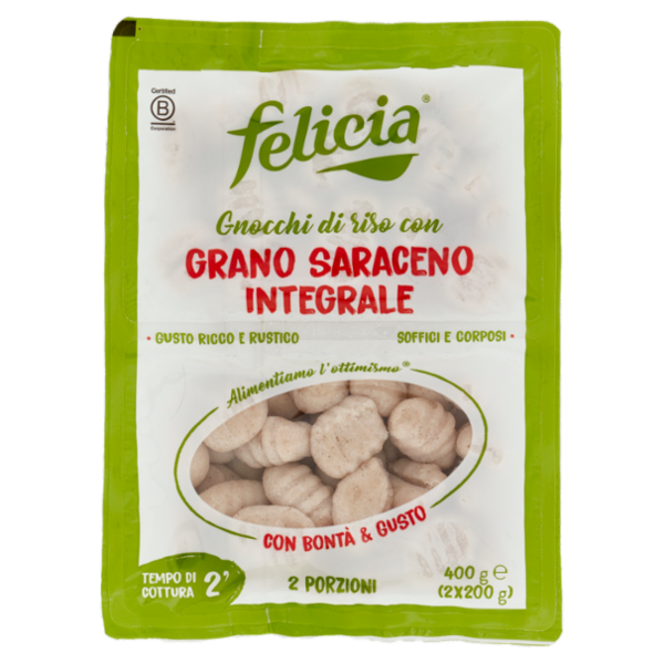 felicia Gnocchi di riso con Grano Saraceno Integrale 2 x 200 g
