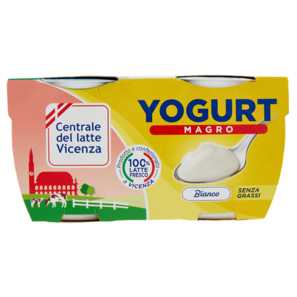 Centrale del latte Vicenza Yogurt Magro Bianco 2 x 125 g