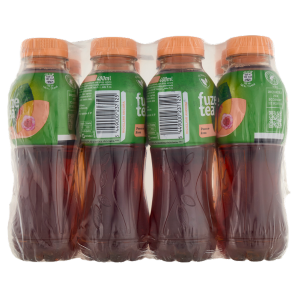 FUZE TEA, Tè Nero Pesca con una nota di Rosa PET 12 x 400 ml
