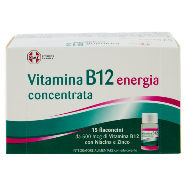 Matt Divisione Pharma Vitamina B12 concentrata energia 15 flaconcini 105 ml