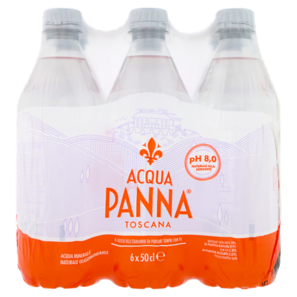 ACQUA PANNA, Acqua Minerale Naturale, Pet - 6x500ml