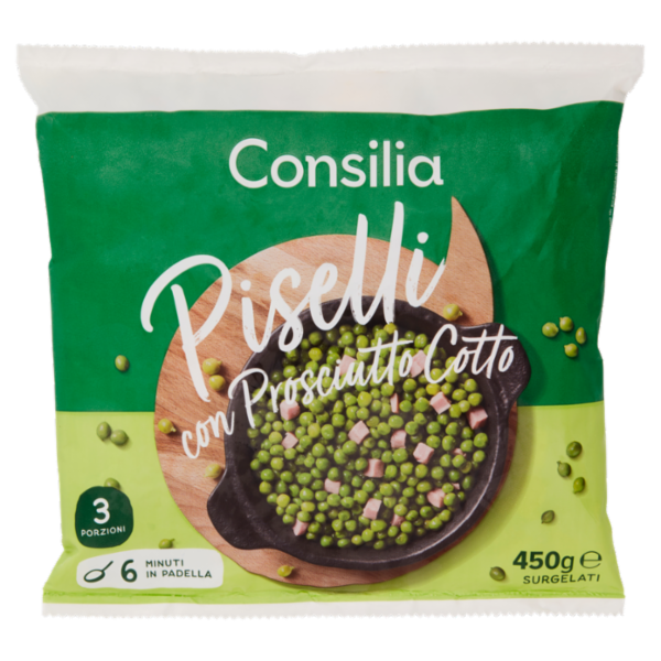 Consilia Piselli con Prosciutto Cotto Surgelati 450 g