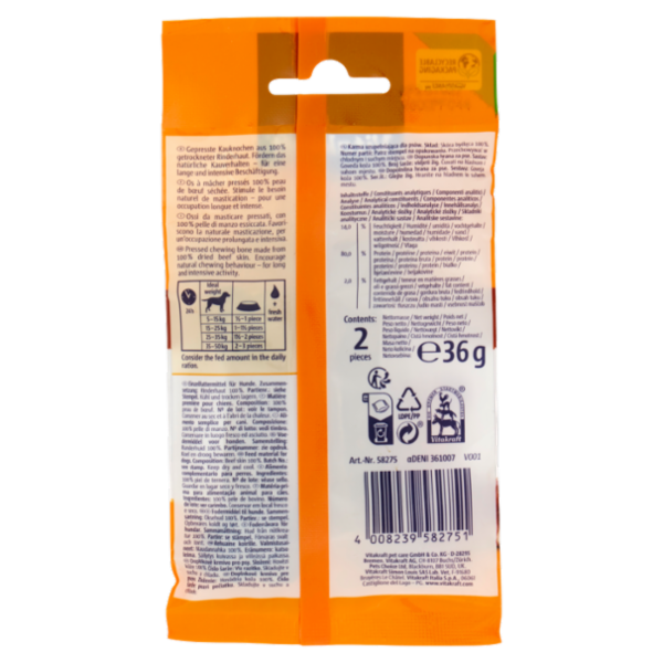 Vitakraft Long Lasting Chews Osso da Masticare Come Passatempo 2 pezzi 36 g