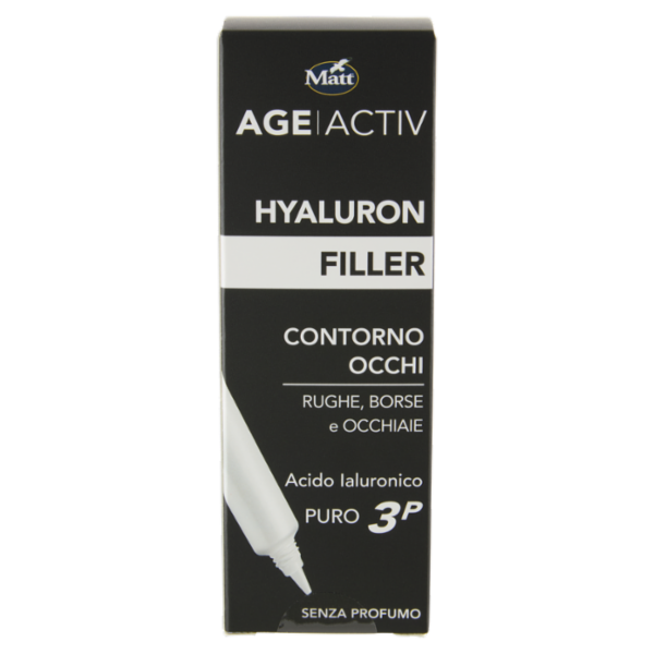 Matt Age Activ Hyaluron Filler Contorno Occhi Rughe, Borse e Occhiaie Acido Ialuronico Puro 3P 15 ml