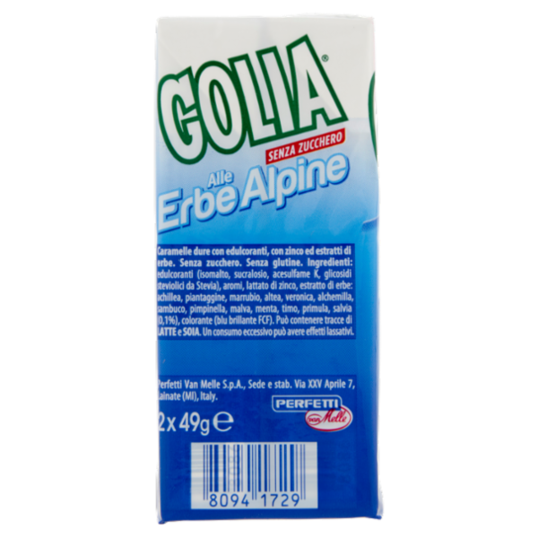 Golia alle Erbe Alpine Clean Breath Menta Forte 2 x 49 g
