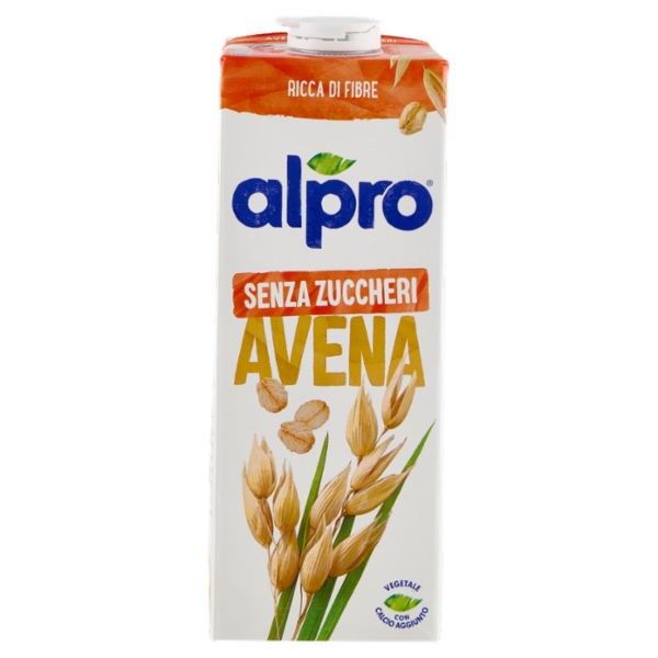 ALPRO Senza Zuccheri Bevanda Vegetale all'Avena, Senza Lattosio, Ricca di Fibre, 1l