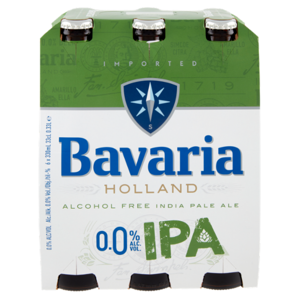 Bavaria 0.0% Birra Analcolica IPA bott.6x330ml