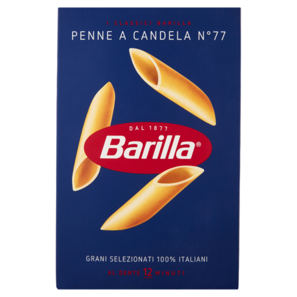 Barilla Pasta Penne a Candela n.77 100% Grano Italiano 500g