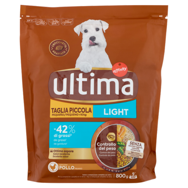 ultima Dog Taglia Piccola <10kg Light con Pollo 800 g