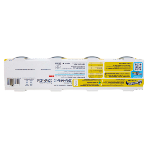 Nostromo Goccia d'olio Tonno Pinne Gialle all'Olio di Oliva 4 x 65 g