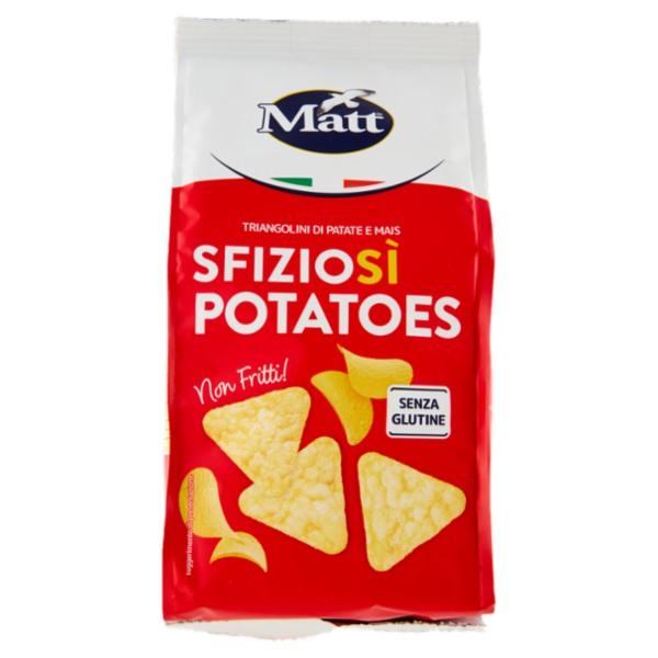Matt Sfiziosì Potatoes Triangolini di Patate e Mais 60 g