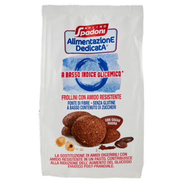 Molino Spadoni AlimentazionE DedicatA a Basso Indice Glicemico* Frollini con Amido Resistente 180 g