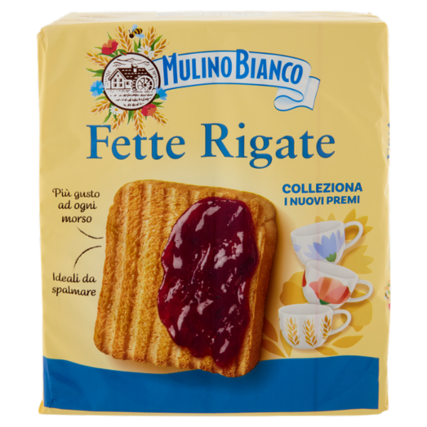 Mulino Bianco Fette Biscottate Rigate 315g