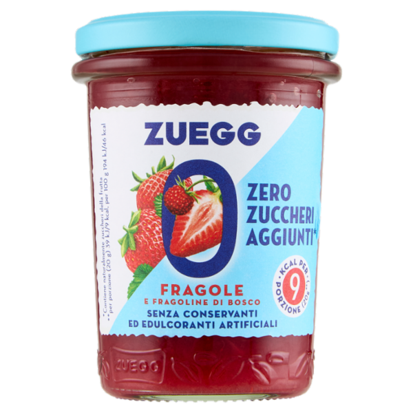 Zuegg Zero Zuccheri Aggiunti* Fragole e Fragoline di Bosco 220 g
