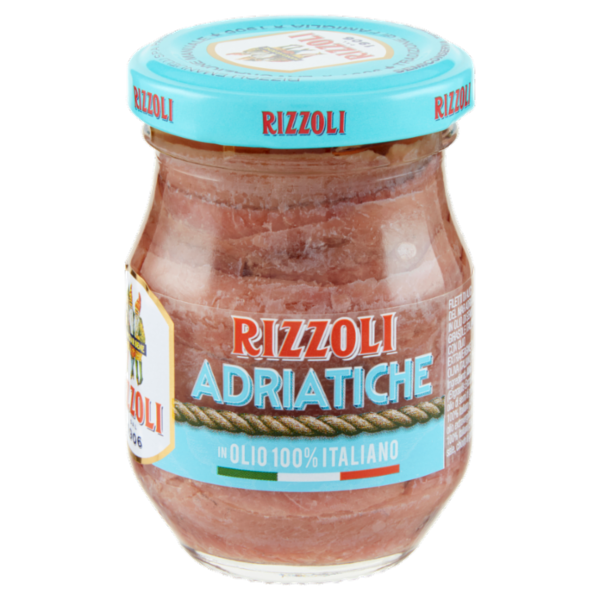 Rizzoli Filetti di Alici Adriatiche in Olio 100% Italiano 80 g