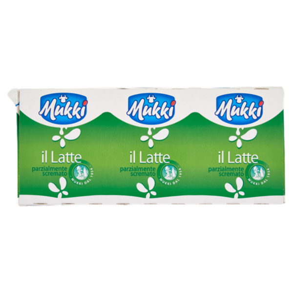 Mukki il Latte parzialmente scremato 3 x 200 ml