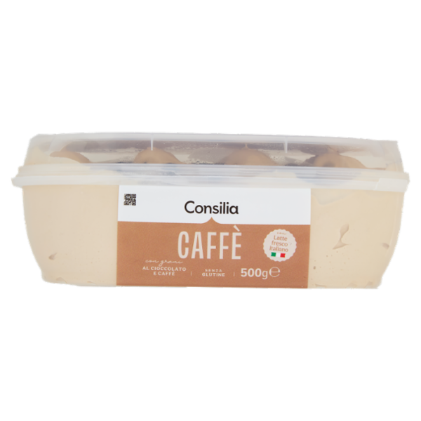 Consilia Gelato Caffè con Grani al Cioccolato e Caffè 500 g