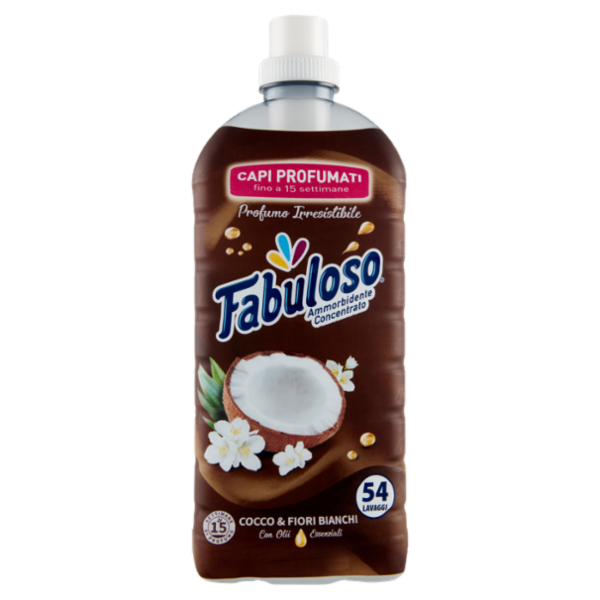Fabuloso ammorbidente concentrato Cocco 54 lavaggi 1,25 L