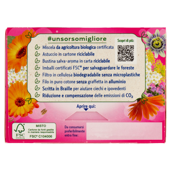 Pompadour Le Tisane Ciclo Sereno con Calendula e Achillea* 16 x 2 g