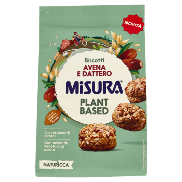 Misura Naturìcca Biscotti Avena e Dattero Plant Based 260 g