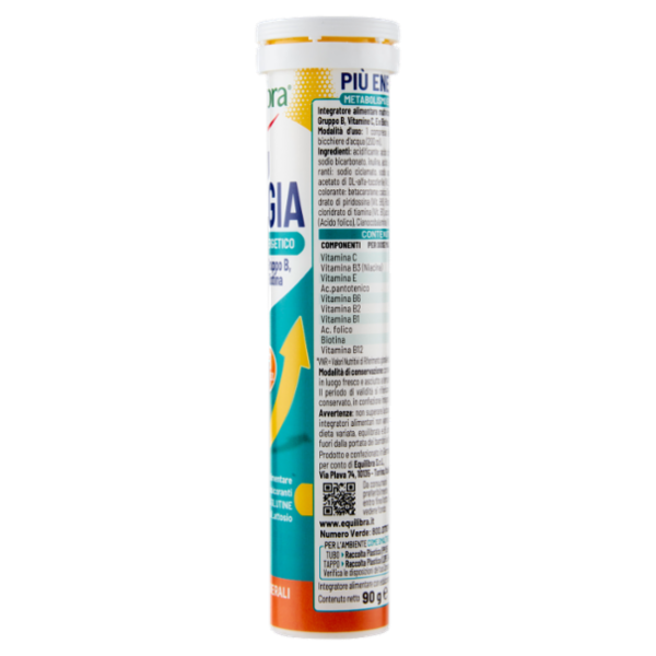 equilibra Più Energia Metabolismo Energetico 20 Compresse Effervescenti 90 g