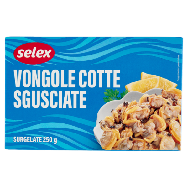 Selex Vongole Cotte e Sgusciate Surgelate 250 g