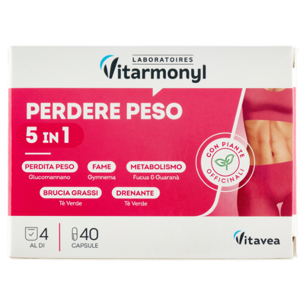 Laboratoires Vitarmonyl Perdere Peso 5 in 1 40 capsule 18,2 g