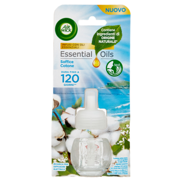 Air Wick Profumatore per Ambienti Soffice Cotone Ricarica 19 ml