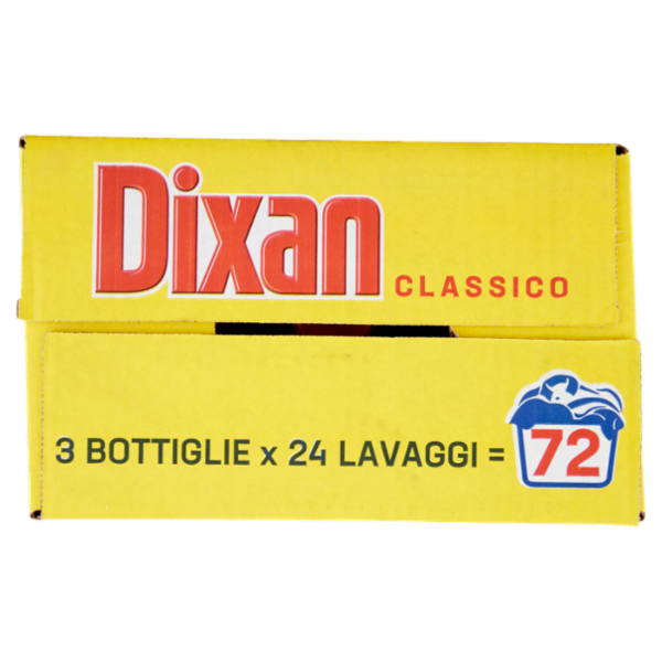 DIXAN Liquido Classico 3x24=72 Lavaggi 3 x 1.080 ml