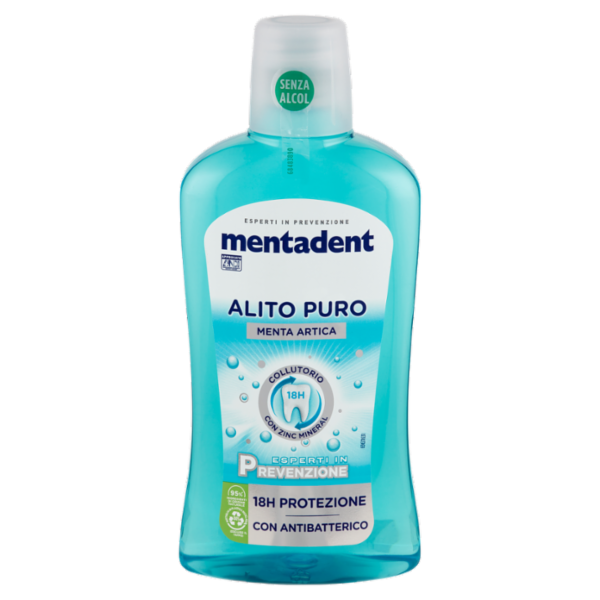 Mentadent Collutorio con Zinc Mineral Alito Puro 500 ml