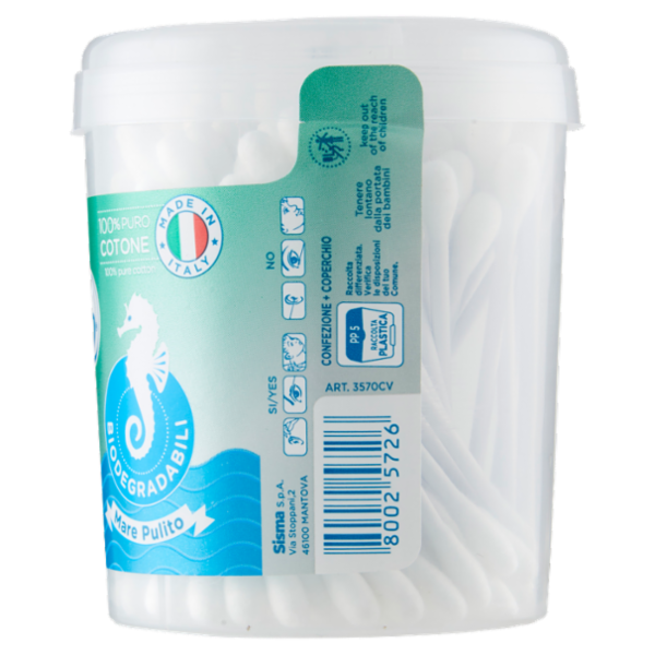 Cotoneve bastoncini cotonati in Carta 100 pz