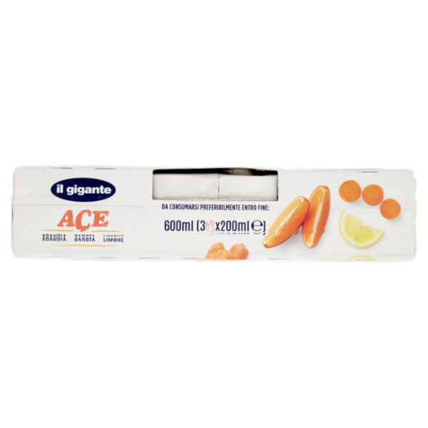 IL GIGANTE ACE Arancia Carota Limone 3 x 200 ml