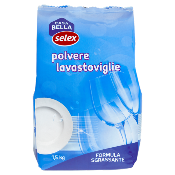 Selex Casa Bella Detersivo per Lavastoviglie in Polvere Limone 1,5 kg