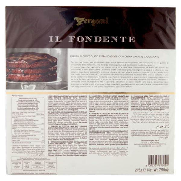 Vergani Le Specialità il Fondente 215 g