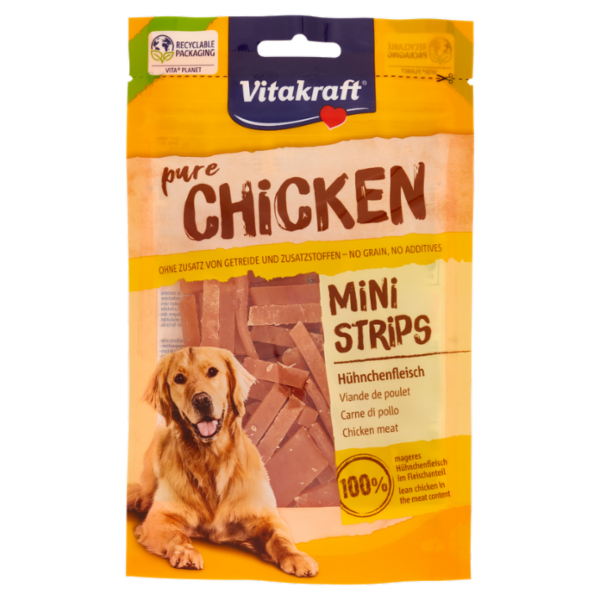 Vitakraft pure Chicken Mini Strips 80 g