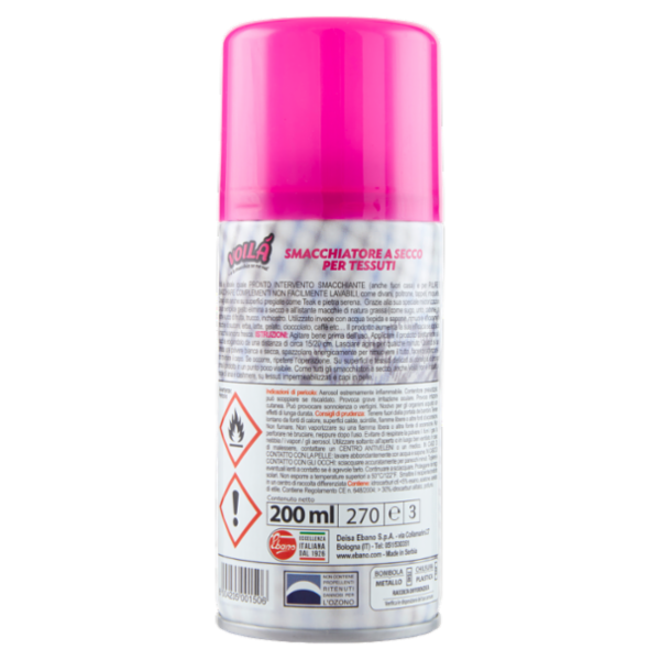 Voilà Smacchiatore a Secco per Tessuti 200 ml