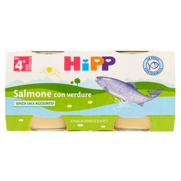 HiPP Salmone con verdure Omogeneizzato 2 x 80 g