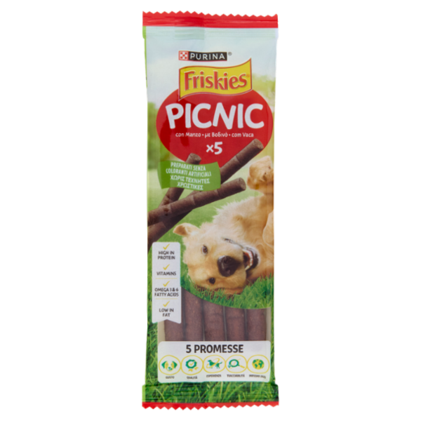 PURINA FRISKIES Picnic Manzo 5 snack 42 g