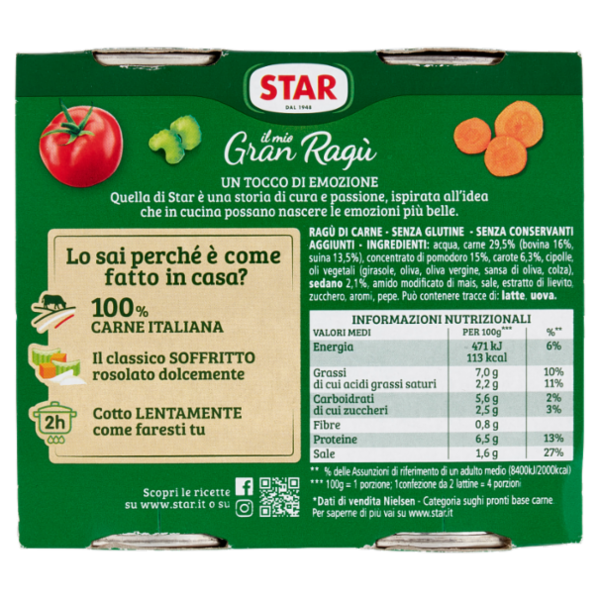 Star il mio Gran Ragù Classico 2 x 180 g